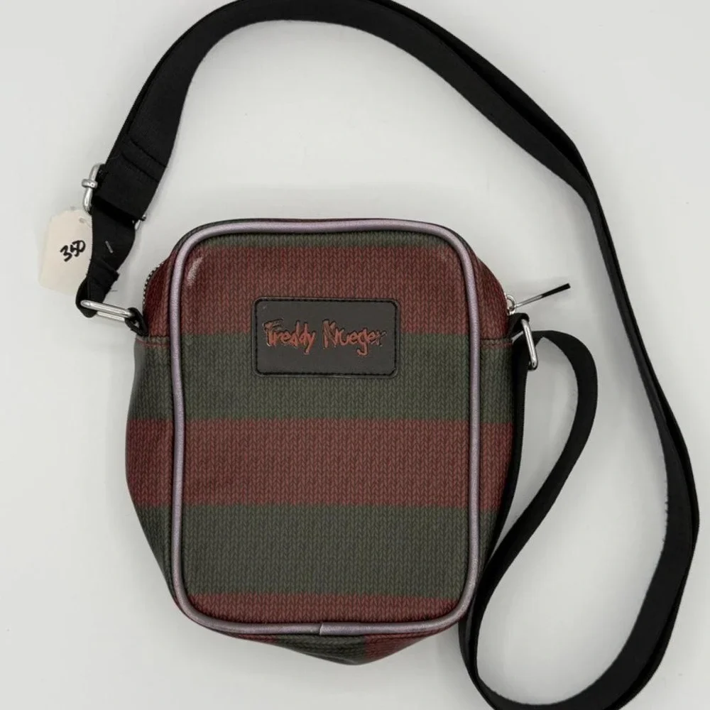 A Nightmare on Elm Street Freddy Krueger Striped Crossbody Bag Ready or Not